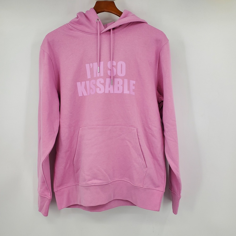 Kiko Milano PR Influencer I'm So Kissable Graphic Promo Hoodie Pink Organic Med